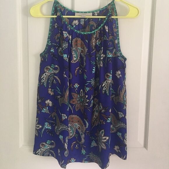Ann Taylor Loft Paisley Shell - Picture 1 of 7